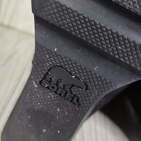 Sorel Toronto Mid Wedge Pull On Black Boots Womens Size 8 - Picture 9 of 13